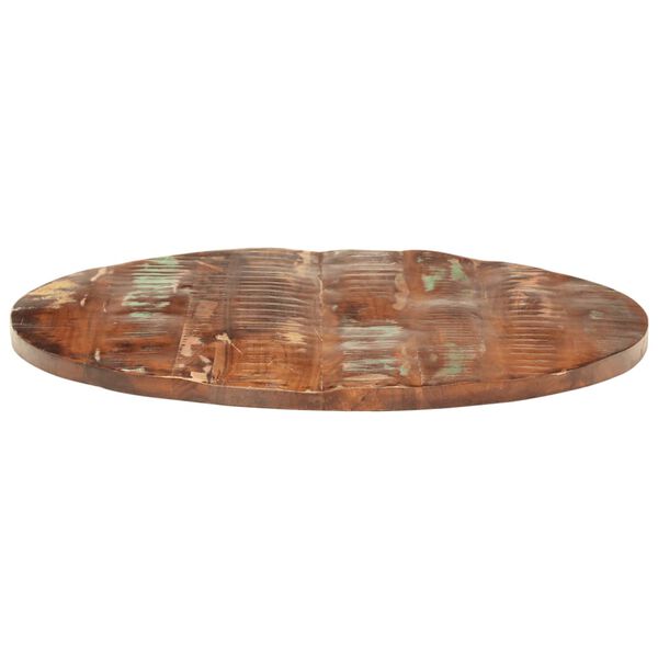 vidaXL Dessus de table &Oslash; 70x2,5 cm rond bois massif de r&eacute;cup&eacute;ration