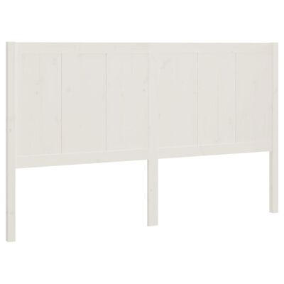 vidaXL Tête de lit Blanc 185,5x4x100 cm Bois massif de pin