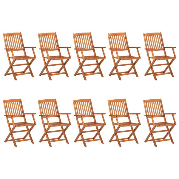 vidaXL Ensemble &agrave; manger de jardin 11 pcs 220x90x75 cm bois d'acacia