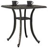 vidaXL Table de jardin bronze 53x53x53 cm aluminium coul&eacute;