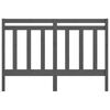 vidaXL T&ecirc;te de lit Gris 141x4x100 cm Bois massif de pin