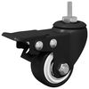 vidaXL Roulettes 2 pcs Noir M6 x 37 mm Fer et nylon