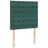 vidaXL Sommier &agrave; lattes de lit avec matelas Vert fonc&eacute; 90x200 cm