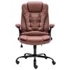vidaXL Chaise de bureau marron clair similicuir daim
