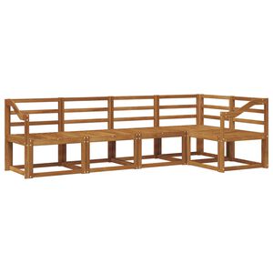 vidaXL Ensemble de canap&eacute;s d'ext&eacute;rieur 5 pcs Naturel