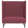vidaXL Canap&eacute; &agrave; Haut Dossier 101cm Rouge bordeaux tissu