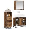 vidaXL Ensemble de mobilier de salle de bain 3 pcs Bois Ancien