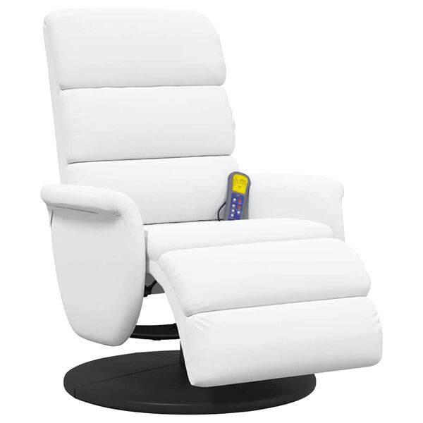 vidaXL Fauteuil inclinable Blanc 98 x 71 x 106 cm PU