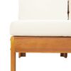 vidaXL Salon de jardin avec coussins 6 pcs bois d'acacia solide