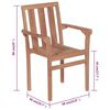 vidaXL Chaises de jardin empilables avec coussins lot de 6 Teck solide