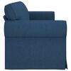 vidaXL Canap&eacute; 210cm Bleu M&eacute;tал