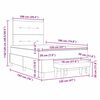 vidaXL Lit &agrave; ressorts avec matelas Vert fonc&eacute; 120 x 190 cm Velours