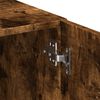 vidaXL Armoire de rangement chêne fumé 70x42,5x225cm bois d'ingénierie