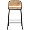 vidaXL Tabourets de bar lot de 4 bois massif manguier brut