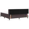 vidaXL Lit boxspring avec matelas Marron fonc&eacute; 180 x 200 cm