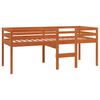 vidaXL Lit haut sans matelas cire marron 75x190 cm bois massif