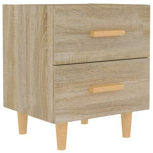 vidaXL Table de chevet Ch&ecirc;ne sonoma 40x35x47,5 cm