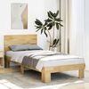 vidaXL Cadre de lit avec t&ecirc;te de lit sans matelas 90x200 cm