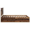 vidaXL Cadre de lit Bois ancien 140 x 200 cm Bois de pin massif