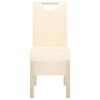 vidaXL Chaises &agrave; manger lot de 4 cr&egrave;me tissu