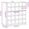 vidaXL &Eacute;tag&egrave;re &agrave; vin 2 pcs Blanc 56 x 25 x 56 cm Pin massif