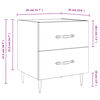 vidaXL Tables de chevet 2 pcs blanc 40x35x47,5 cm bois d&rsquo;ing&eacute;nierie