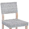 vidaXL Chaise de salle &agrave; manger 2 pcs Blanchiment 46 x 55 x 84 cm