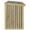 vidaXL Bo&icirc;te de Rangement de Jardin Naturel 119 x 44 x 58,5 cm
