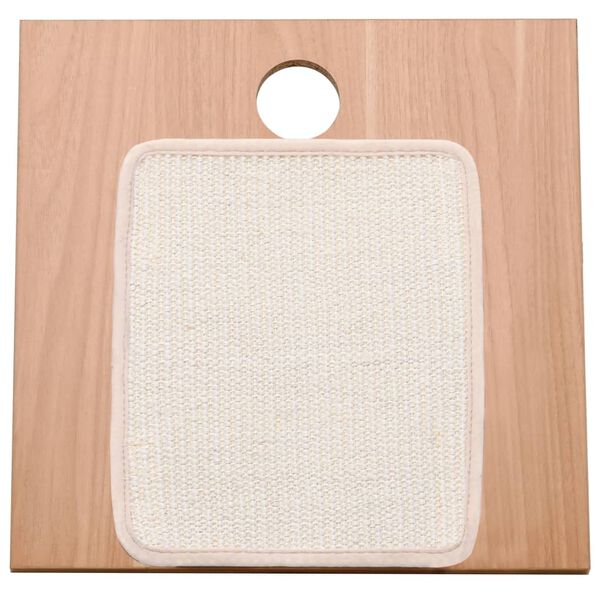 vidaXL Griffoir triangulaire de chat et tapis &agrave; gratter en sisal 40 cm