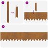 vidaXL Bordure de Pelouse 50 pcs Marron 100 x 0.05 x 20 cm