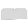 vidaXL Coussin de t&ecirc;te de lit Viana blanc 152 cm similicuir