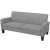 vidaXL Canap&eacute; &agrave; 3 places 180 x 65 x 76 cm Gris clair