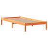 vidaXL Lit biblioth&egrave;que sans matelas cire marron 75x190 cm pin massif