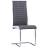 vidaXL Ensemble de salle &agrave; manger 9 pcs Similicuir Gris