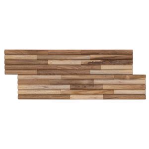 vidaXL Panneau mural 10 pc Naturel 55 x 20 x 2 cm