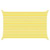 vidaXL Voile d'ombre Jaune et blanc 4 x 2,5 m 100 % polyester Oxford
