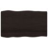 vidaXL Dessus de table bois massif trait&eacute; bordure assortie