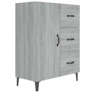 vidaXL Buffet sonoma gris 69,5x34x90 cm bois d'ing&eacute;nierie