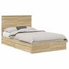 vidaXL Lit de Rangement Ch&ecirc;ne Sonoma 120 x 200 cm Bois d'ing&eacute;nierie