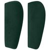 vidaXL T&ecirc;te de lit avec oreilles Vert fonc&eacute; 83x23x78/88 cm Velours