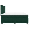 vidaXL Sommier &agrave; lattes de lit et matelas Vert fonc&eacute; 200x200cm Velours