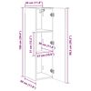 vidaXL Meuble TV mural 2 pcs Bois Ancien 30 x 31 x 100 cm