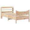 vidaXL Cadre de lit avec t&ecirc;te de lit 90x200 cm bois de pin massif