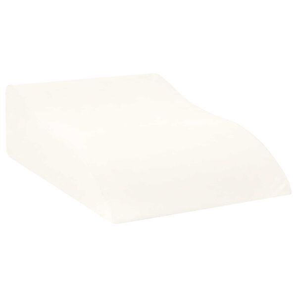 vidaXL Coussin pour jambes Blanc 68 x 40 x 18 cm
