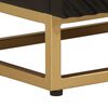 vidaXL Table de chevet noir 40x30x50 cm bois massif manguier et fer