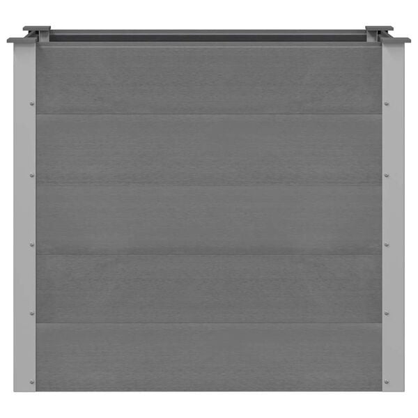 vidaXL Lit sur&eacute;lev&eacute; de jardin WPC 100x50x91 cm Gris