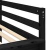 vidaXL Lit mezzanine enfants avec rideaux sans matelas rose 90x190 cm