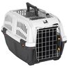vidaXL Transporteur pour animaux de compagnie et porte en m&eacute;tal PP