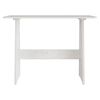 vidaXL Table à manger avec banc REINE blanc bois de pin solide