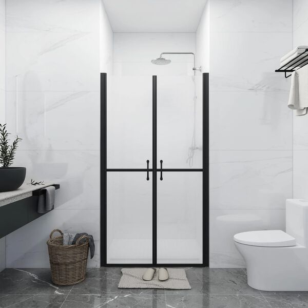 vidaXL Porte de douche ESG d&eacute;poli (88-91)x190 cm